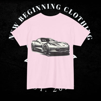 C6 Corvette Graphic Pink T-Shirt 