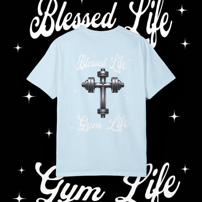 Blessed Life Gym Life Graphic Chambray T-Shirt