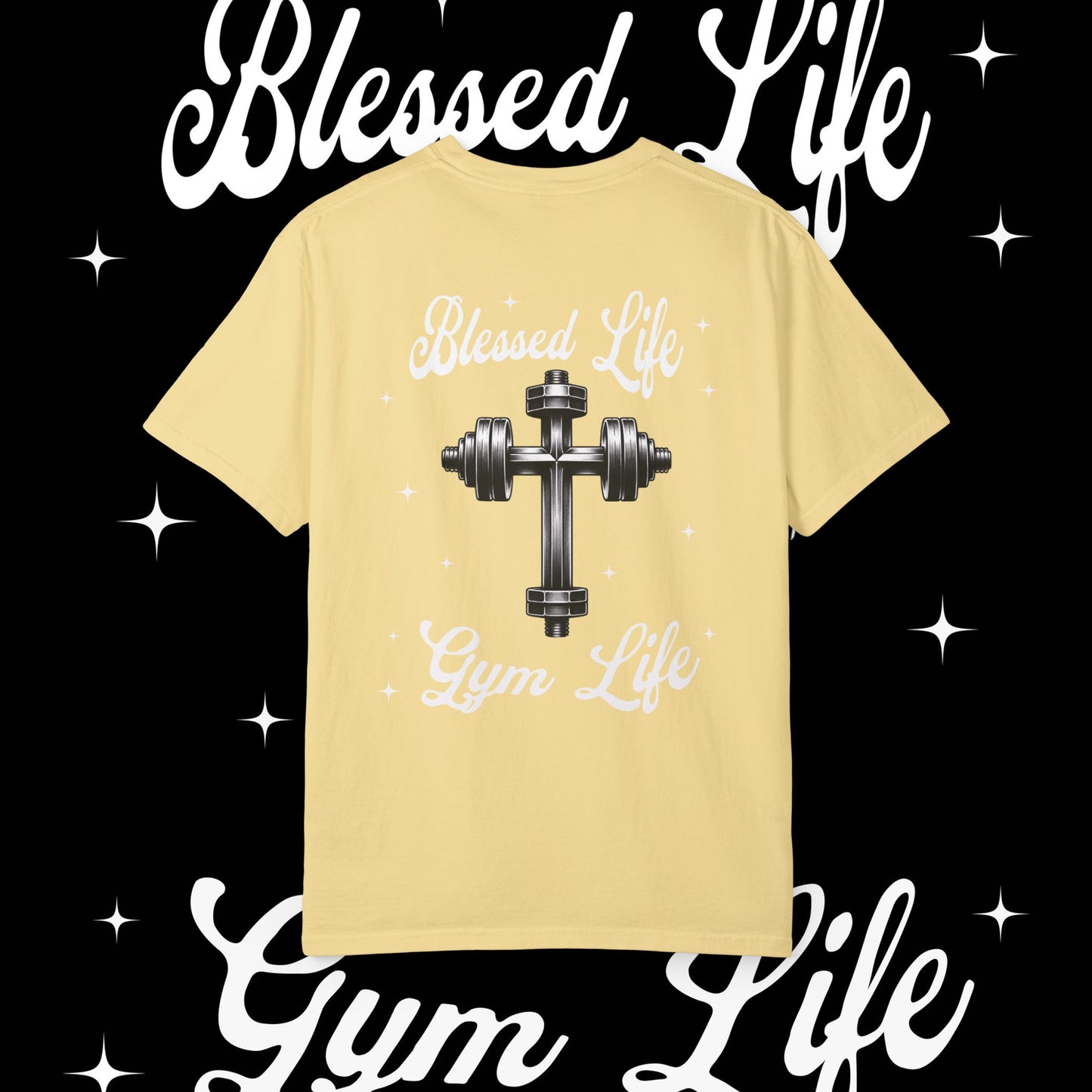 Blessed Life Gym Life Graphic Butter T-Shirt