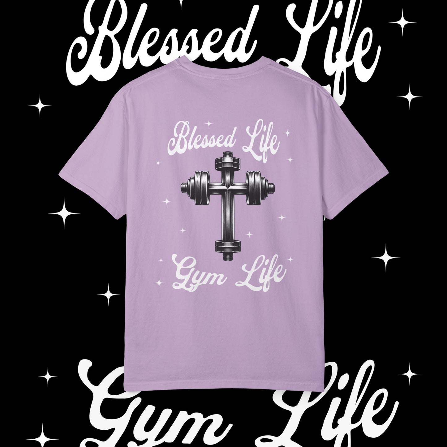 Blessed Life Gym Life Graphic Orchid T-Shirt