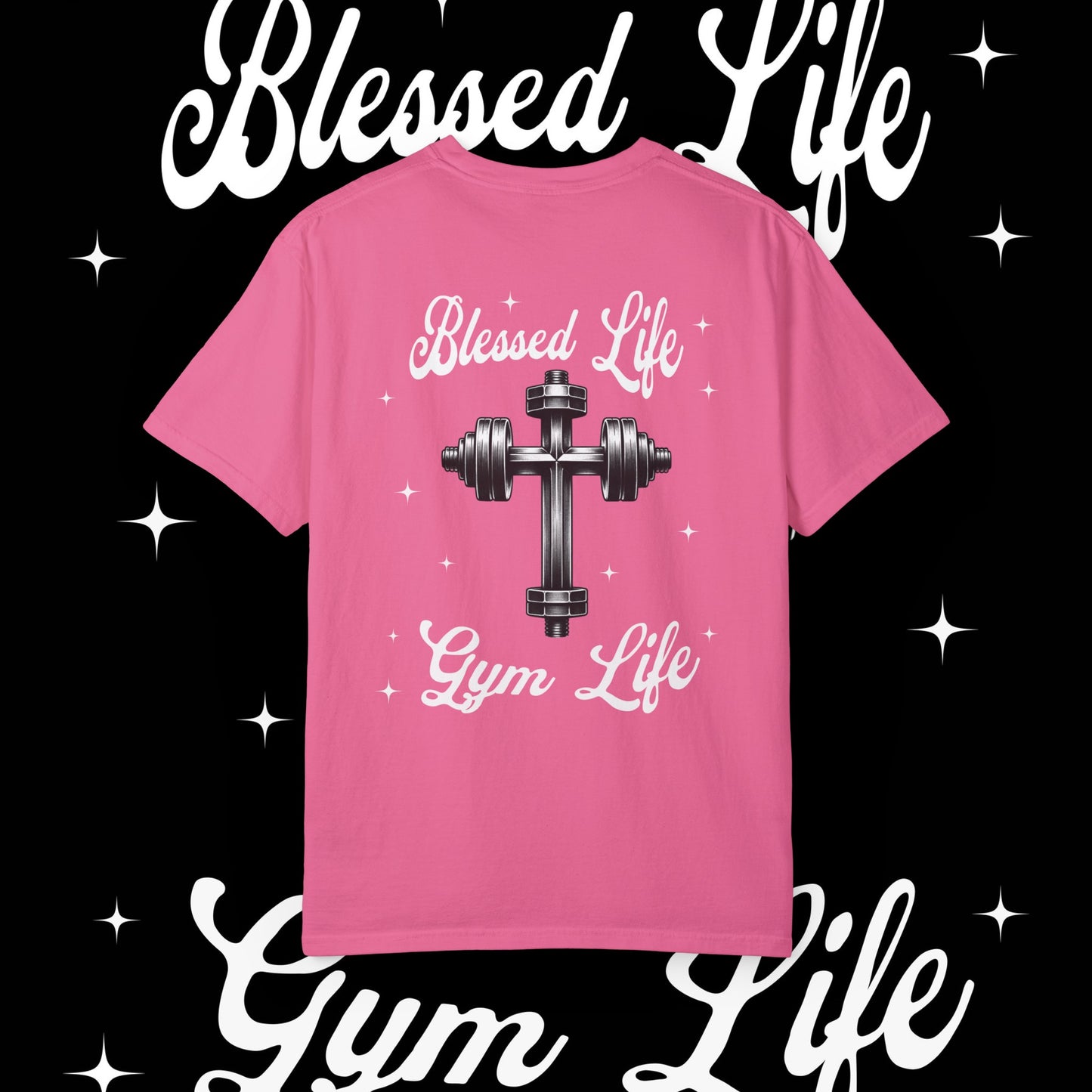 Blessed Life Gym Life  Graphic Crunchberry T-Shirt  