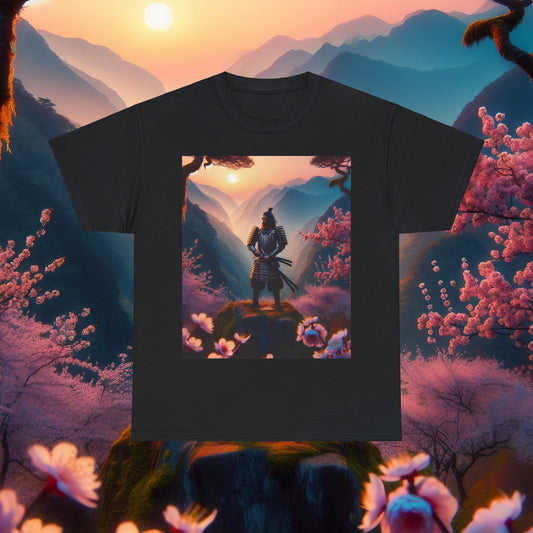 Cherry Blossom Samurai Graphic T-Shirt