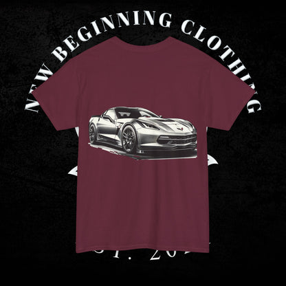 C6 Corvette Graphic Maroon T-Shirt