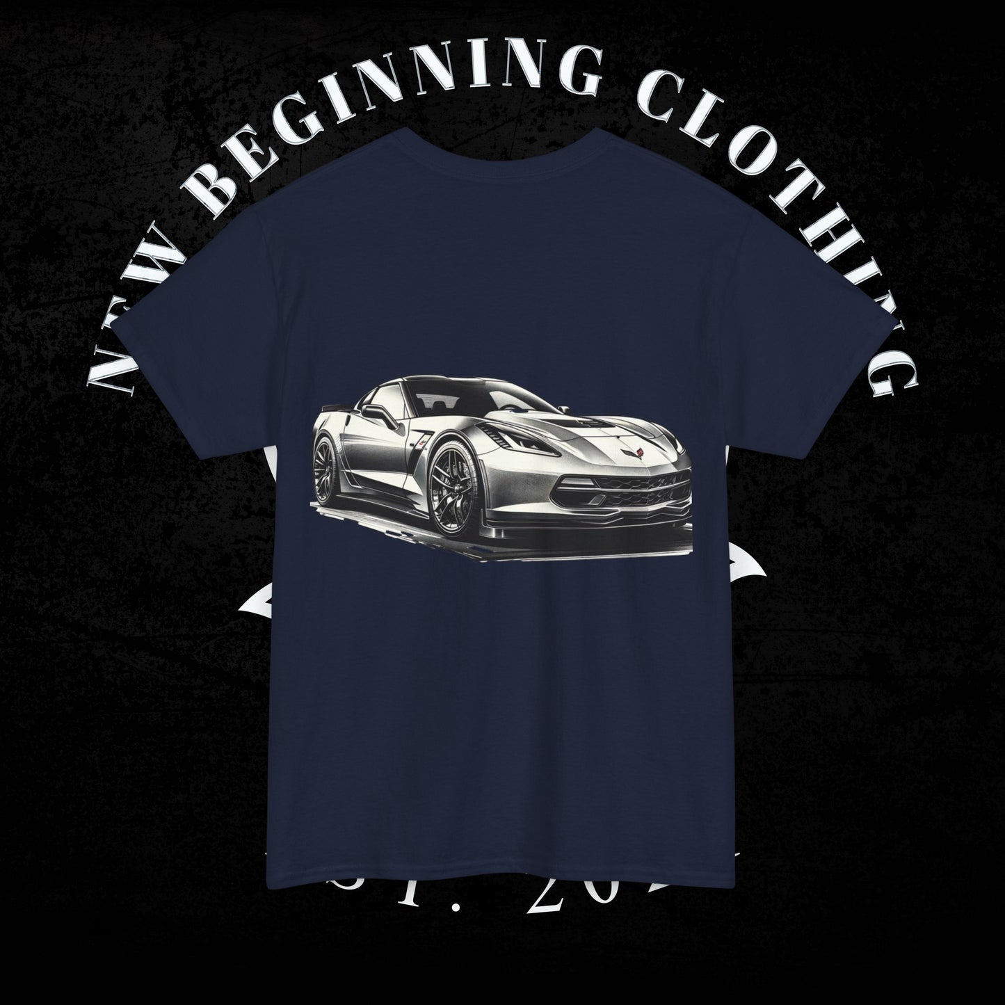 C6 Corvette Graphic Navy T-Shirt