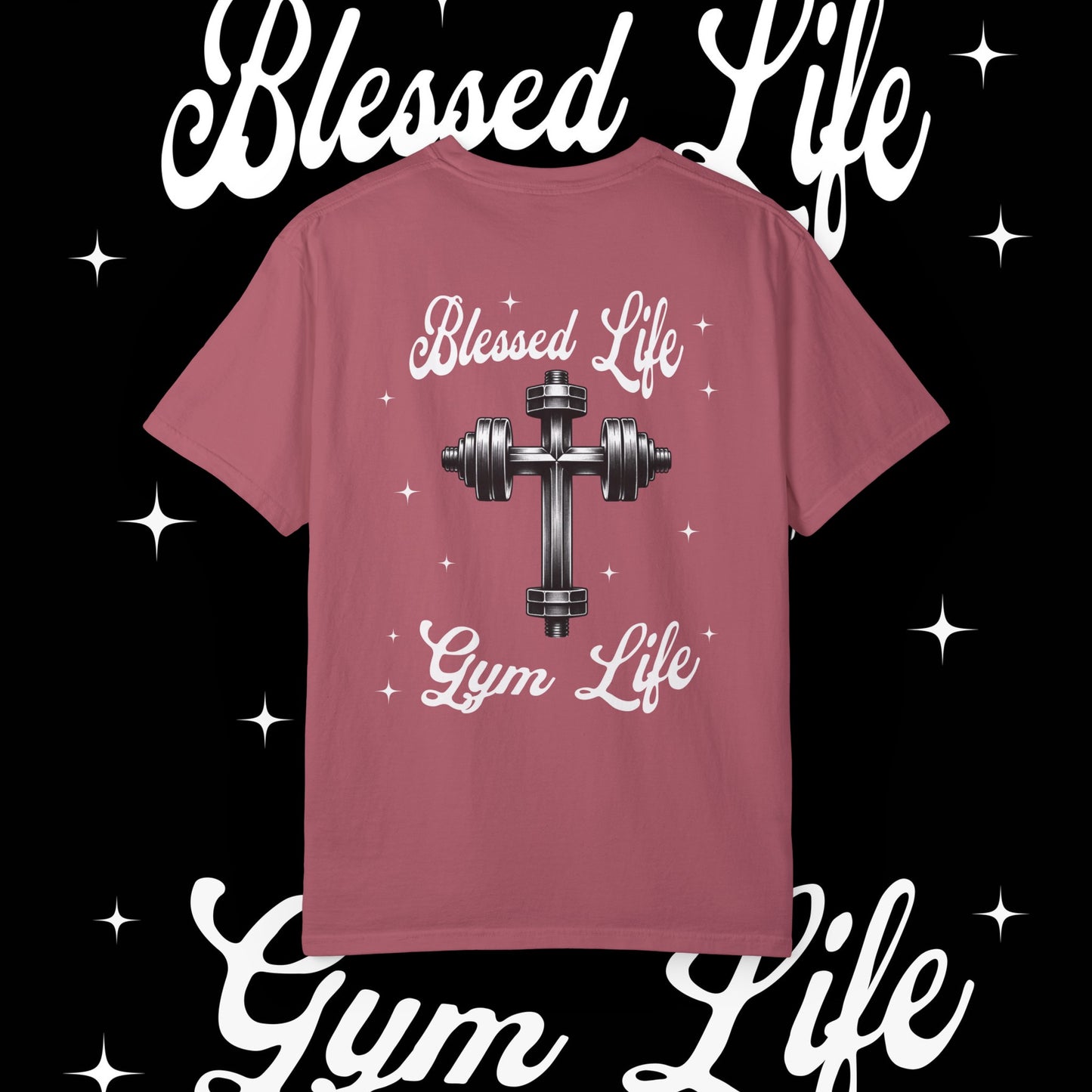 Blesse Life Gym Life Graphic Crimson T-Shirt