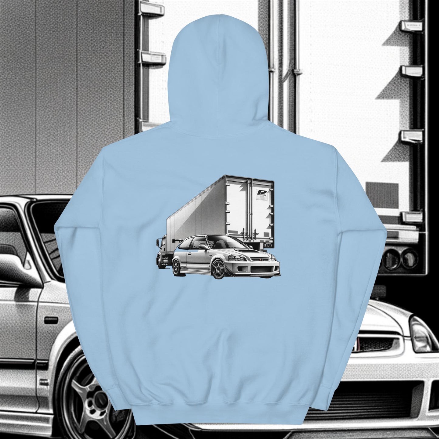 Honda Civic Type-R Hoodie Light Blue